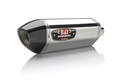 Silenciadores dobles Yoshimura R-77 Street Series - acero inoxidable - carbono F Foto 1 de 4