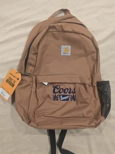 NWT Carhartt Brown Canvas Backpack CB0411 Rain Defender - Coors Banquet - Picture 1 of 10