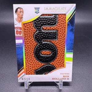 #/10! 🚨2024-25 Panini Immaculate Ron Holland II RC Pistons Rookie Basketball - Bild 1 von 2