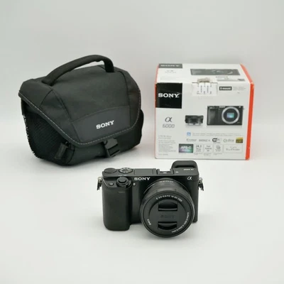 Sony Alpha a6000 mit Kit-Objektiv 24,3MP TOP ✅ GEPRÜFT ✅ Systemkamera - Schwarz - Bild 1 von 4