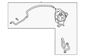 Genuine Nissan Reservoir Assembly 21710-9BT2A - Picture 1 of 2