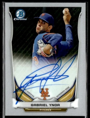 2014 Bowman Chrome #BCAP-GY Gabriel Ynoa Prospect Autographs - Image 1 of 2