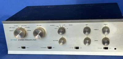 Preamplificador de tubo estéreo Dynakit PAS-2 de colección hecho en EE. UU. Preamplificador Dyna Co Foto 1 de 4