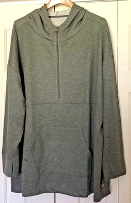 Jones Nueva York Jersey Jersey Sudadera con Capucha Gris 3x 1/2 Cremallera Foto 1 de 4