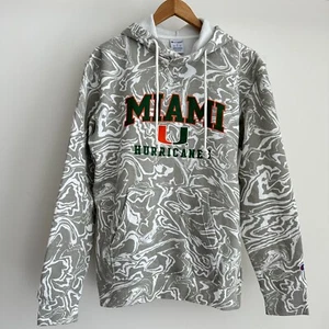 Miami Hurricanes Sweater Medium Colosseum University Miami Team Hoodie Logo NCAA - Picture 1 of 12
