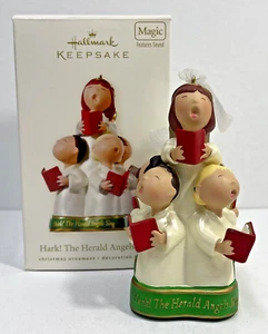 2008 Hallmark Magic Ornament - Hark! The Herald Angels Sing (Battery-Operated) - Picture 1 of 9