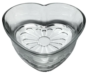 Libbey 6" herzförmige Klarglas Süßigkeitenschale - Bild 1 von 9