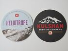 2 Beer Brewery Coasters: KULSHAN Brewing Heliotrope IPA ~ Bellingham, WASHINGTON