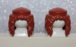 Capelli Playmobil 2 parrucche rosso chiaro ""Richter"" lunghi soldati pirati - Foto 1 di 2