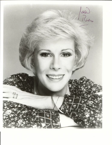 JOAN RIVERS FLORAL BLOUSE SIGNED PHOTO AUTOGRAPHED W/COA 8X10 Cover
