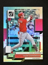 2022 Donruss Season Stat Line #218 Tyler Stephenson /100 - Cincinnati Reds