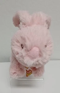 Baby Gund Pink Bunny Rabbit Plush White Ears w/ bow Standing Stuffed Animal Toy - Picture 1 of 7