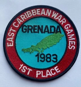 1983 East Caribbean War Games Grenada 1st Place Military Embroidered Patch 3.5" - Picture 1 of 9