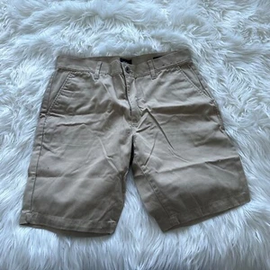 RVCA The Week-End Chino Shorts Flat Front beige Mens Size 33 - Picture 1 of 5
