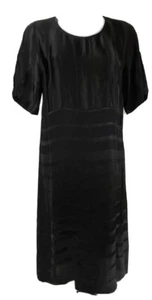 THE ARK Black short sleeves shift dress size S/10-12 MADE IN AUSTRALIA BNWT - Picture 1 of 6