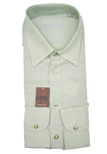 NEW STEFANO RICCI  Dress Shirt LOGO  Size S Us 39 40 Eu  ( WL52) - Picture 1 of 2