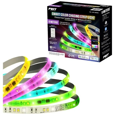 Feit Smart Colour Change LED Strip Light RGBW 2.4ghz Wifi Voice Assist Remote 6m - Image 1 of 4