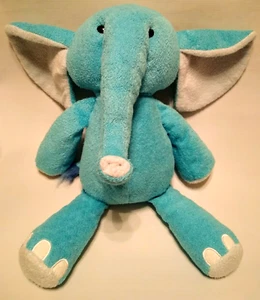 Animal Adventure Elefant blau türkis weiß Stofftier Plüschtier 16 Zoll 2013 - Bild 1 von 3