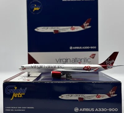 Virgin Atlantic A330-900neo G-VSRB "40th" GeminiJets GJVIR2307 Scale 1:400 - Image 1 of 4