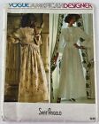 Vintage Vogue Sant'Angelo Nähmuster 1230 mit Etikett Größe 12 Boho Prärie Kleid UC