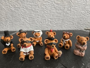 doll house job lot 8 x assorted resin sat teddies nursery/shop 1.12th - Picture 1 of 4