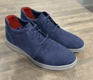 UGG Mens Energ Sneaker Shoes Blue Suede Leather Size 13 US - Picture 1 of 18