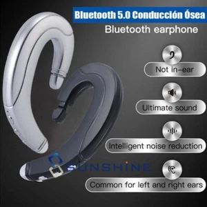 Bluetooth 5.0 Conducción Ósea Headphones Wireless Earbuds Sport For Phone W/ Mic - Picture 1 of 47