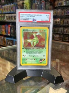 Rocket’s Scyther 13/132 (Pokemon, Gym Heroes) **PSA 5** - Picture 1 of 4