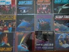 Star Trek TNG Calendar Lot of 9 (1989-2003) - Very Good Condition