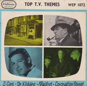 James Wright & His Orchestra – Top T.V. Themes (Embassy 1962) 7" vinyl EP VG/VG - Picture 1 of 4