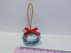Corona de Navidad a escala 1:12 b Casa de muñecas Navidad Baubles accesorios - Imagen 1 de 1