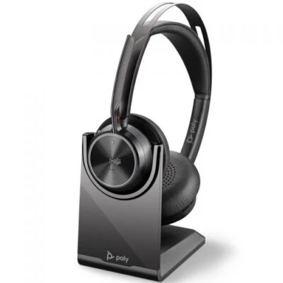 Auriculares Bluetooth Poly Voyager Focus 2 USB-A Teams + Base De Carga Microsoft - Imagen 1 de 4