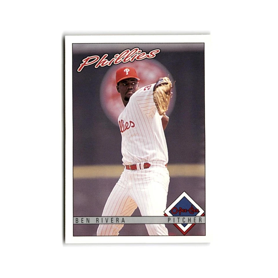 Ben Rivera 1993 O-Pee-Chee #330 Philadelphia Phillies Baseball Card NM - Image 1 of 3