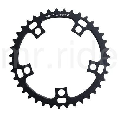 Driveline 39T Road Chainring Bike Bicycle Black,BCD:110mm,for 53/39T,10/11Speed - Image 1 of 4