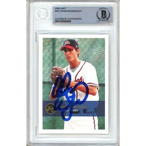 2000 Just Memorabilia #291 Adam Wainwright Signed Card Auto RC Beckett BAS Slab - Picture 1 of 5