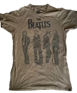 The Beatles Shirt Unisex M Olive Green Rock Music Concert Classic Band Tee - Picture 1 of 3