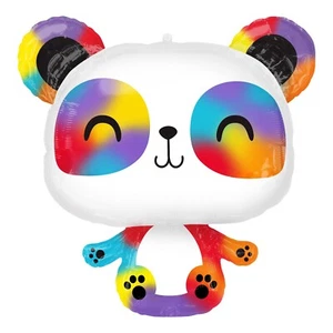 Rainbow Panda  24 Inch Shaped Foil Balloon Birthday Party Decoration Pride - Picture 1 of 1
