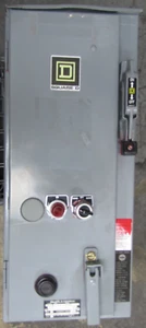 😏SQUARE D SIZE 1 7 AMP BREAKER COMBO MOTOR STARTER 120 VAC COIL 600 VAC 10 HP - Picture 1 of 14