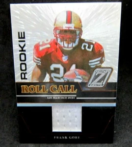 Frank Gore RC 2005 Donruss Zenith Roll Call GU Red Patch Rookie!49ers RB RC GOAT - Picture 1 of 2