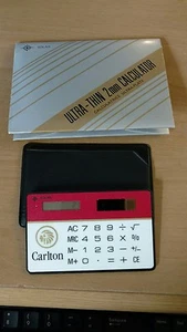 Carlton Cigarettes Ultra thin Solar Calculator - Picture 1 of 5