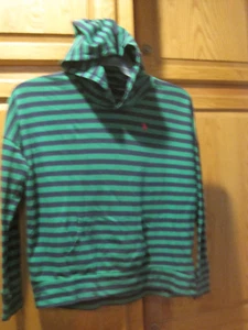Ralph Lauren Polo Hoodie Shirt`Blue/Green~Size XL~Pullover w/front pocket~LBDD0 - Picture 1 of 5