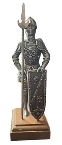 Medieval Knight Wearing Medieval Armor 12 inches tall - Picture 1 of 18