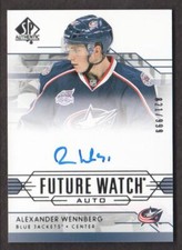 2014-15 SP Authentic Hockey #291 Alexander Wennberg RC Auto /999