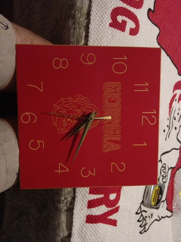 Vintage Georgia Bulldogs Clock Cover