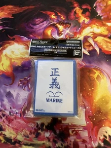 One Piece Maniche per Carte Ufficiali Marine Confezione 70 Articoli da Collezione Alta Qualità - Foto 1 di 2