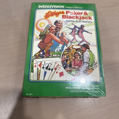 Las Vegas Poker and Blackjack (Intellivision 1979) NEW SEALED Mattel Electronics - Image 1 of 4