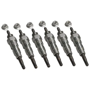 6 Glow Plugs 12 volt Kubota 6cyl M4950 Tractor S2800 Diesel Engine - Picture 1 of 3