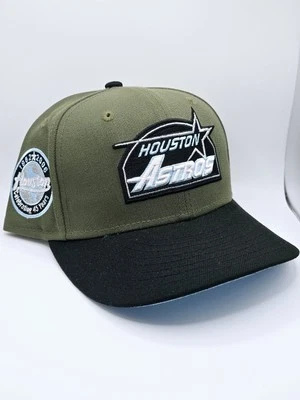 Houston Astros scriptTravis Scott Olive InspoExclusive Hat Club  Sz 7 1/8 - Image 1 of 4