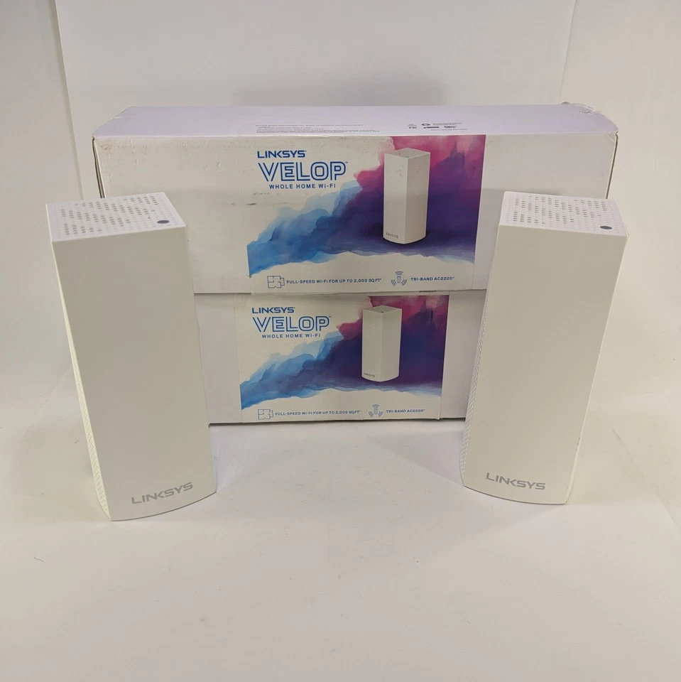 Linksys Velop AC2200 Tri-Band Mesh Router WiFi System WHW0301 - Open Box - Image 1 of 3