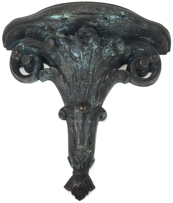 古董维多利亚青铜墙架/支撑建筑救助 6.75 x 6.75 — 第 1/4 张图片